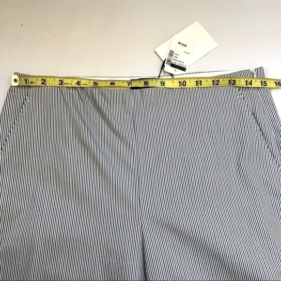 THEORY TREECA STRIPE CROP PANTS Size 6 - Picture 5 of 13